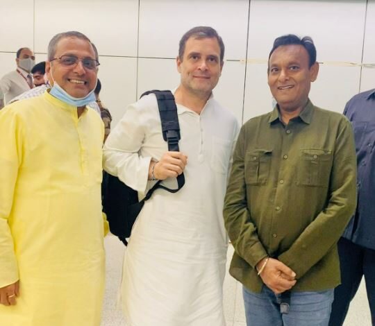 Photo of बिलासपुर विधायक शैलेश पांडेय और ज़िला अध्यक्ष विजय केसरवानी ने की राहुल गांधी से मुलाकात, भारत जोड़ो यात्रा के लिए शुभकामनाएं दी